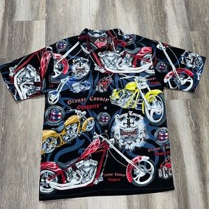 Orange County Choppers casual button down shirt size medium motorcycle
